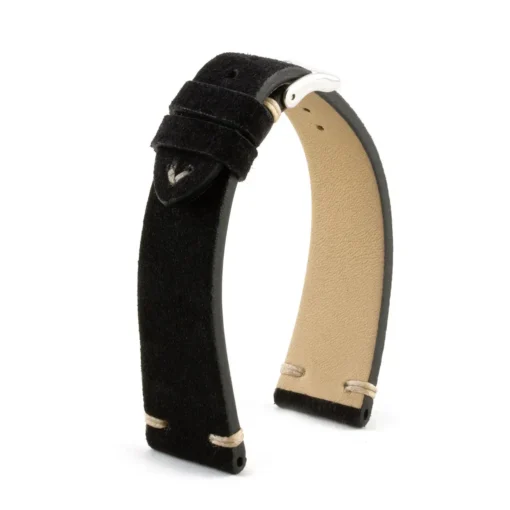 Vintage strap - Leather watch band - Calf suede