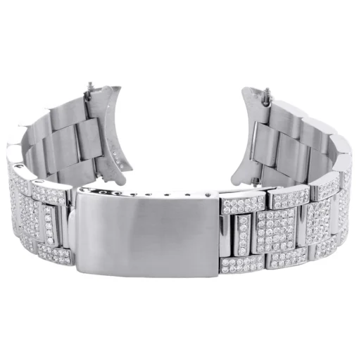 Mens Custom Diamond Oyster Watch Band to Fit 36mm Case 7.10 CT.